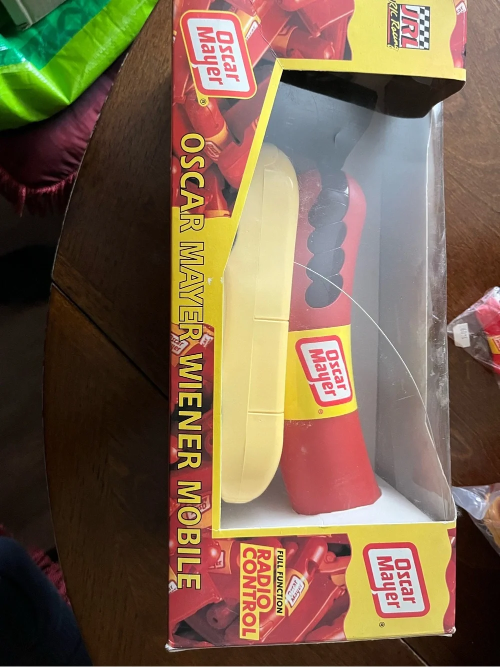 Kids Red & Yellow Wiener Mobile Toy